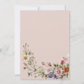 Wildflower Liefde in Bloom Vrijgezellenfeest Kaart (Achterkant)