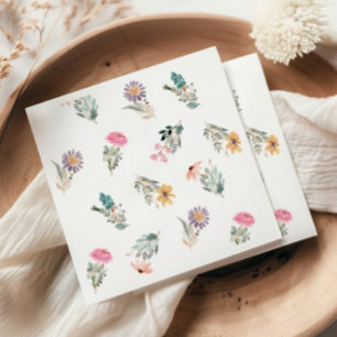 Wildflower Liefde in Bloom Vrijgezellenfeest Servet