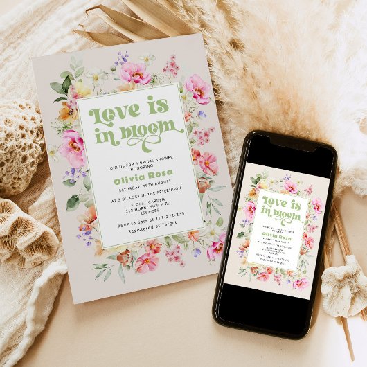 Wildflower Liefde is in bloei vrijgezellenfeest Kaart