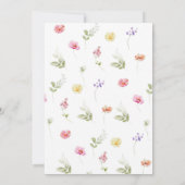 Wildflower Liefde is in bloei vrijgezellenfeest Kaart (Achterkant)