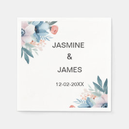 Wildflower Lijst bruiloft servetten