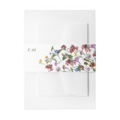 Wildflower Lijst Rustic Boho Wedding Uitnodigingen Wikkel (Voorkant Voorbeeld)