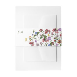 Wildflower Lijst Rustic Boho Wedding Uitnodigingen Wikkel