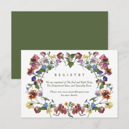 Wildflower Lijst Rustiek Boho bruiloft receptie Informatiekaartje