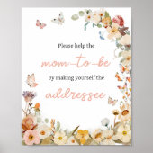 Wildflower Little Butterfly Envelope Station Poster (Voorkant)