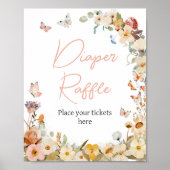 Wildflower Little Butterfly Luier Raffle Poster (Voorkant)