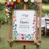 Wildflower Love Bloom Vrijgezellenfeest Welkomstbo Poster