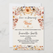 Wildflower Love is het brouwen van thee douche uit Feestdagenkaart (Voorkant)