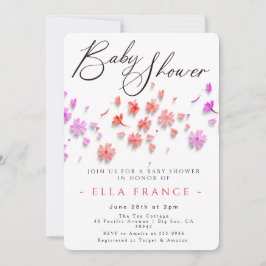 Wildflower Love Is in Bloom Baby Shower Kaart