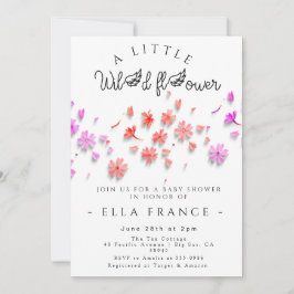Wildflower Love Is in Bloom Baby Shower Kaart