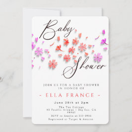 Wildflower Love Is in Bloom Baby Shower Kaart
