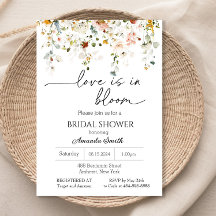 Wildflower Love is in Bloom Bruidsuitnodiging