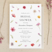 Wildflower Love is in Bloom Bruiloftsfeestje Kaart