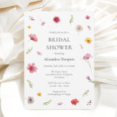 Wildflower Love is in Bloom Bruiloftsfeestje Kaart