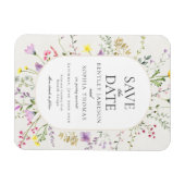 Wildflower Love is in Bloom Save the Date Magneet (Horizontaal)