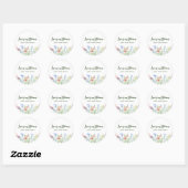 Wildflower Love is in Bloom Vrijgezellenfeest Part Ronde Sticker (Vel)