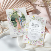 Wildflower Love ligt in Bloom Floral Vrijgezellenf Kaart