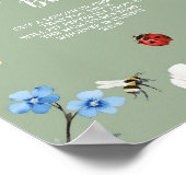 Wildflower Lovebug Hoe Groot Is Ma Belly Poster (Hoek)
