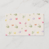 Wildflower luier loterij ticket informatiekaartje (Achterkant)