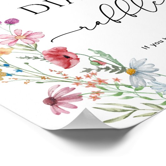 Wildflower Luier Raffle  Poster (Hoek)