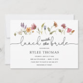 Wildflower Lunch met de bruidsdouche uitnodiging (Voorkant)