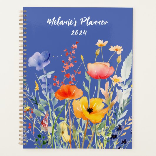 Wildflower Maandelijkse Planner gepersonaliseerd (Voorkant)