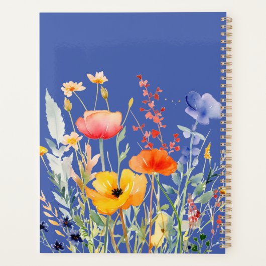 Wildflower Maandelijkse Planner gepersonaliseerd (Achterkant)