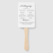 Wildflower Mallard Duck bruiloft Handwaaier (Achterkant)