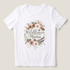 Wildflower Mama Bloemstuk Moederdag Mama Cadeau Tri-Blend Shirt