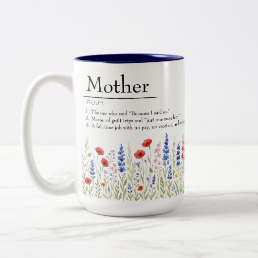 Wildflower Mama Mok – Sarcastisch Moederdag cadeau (Links)