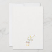 Wildflower Mama to Bee baby shower uitnodiging (Achterkant)