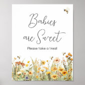 Wildflower Mama to Bee Baby's zijn zoet Poster (Voorkant)