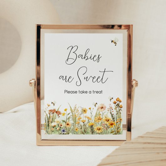 Wildflower Mama to Bee Baby's zijn zoet Poster