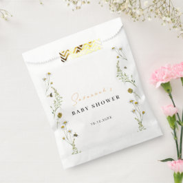 Wildflower mama wordt genderneutraal Baby shower Bedankzakje
