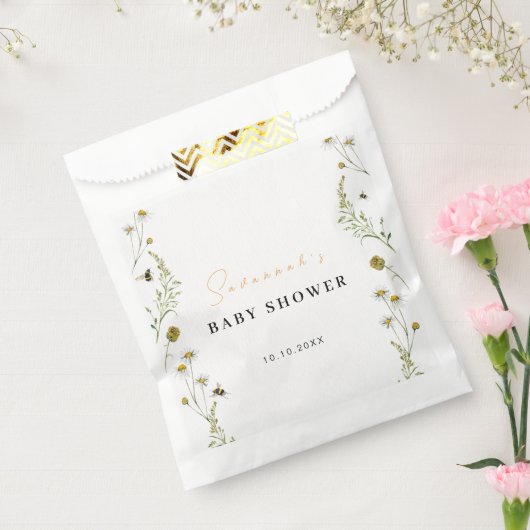 Wildflower mama wordt genderneutraal Baby shower Bedankzakje (Gezegeld)