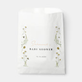 Wildflower mama wordt genderneutraal Baby shower Bedankzakje (Voorkant)
