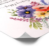 Wildflower Mason Jar Ring Hunt Vrijgezellenfeest s Poster (Hoek)