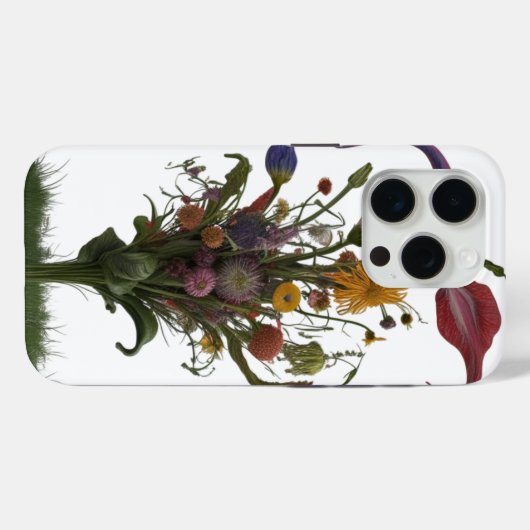 Wildflower Meadow Abstract Bloom – Apple Case-Mate iPhone Case (Achterkant (horizontaal))