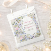 Wildflower Meadow Arch Elegant boho Floral Baby Bedankzakje (Geknipt)