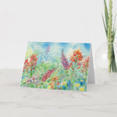 Wildflower Meadow Blank Notecard Bedankkaart (Voorkant)