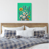 Wildflower Meadow Bliss Canvas Afdruk (Insitu (Slaapkamer))