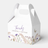 Wildflower Meadow Bloemen waterverf herfst bruilof Bedankdoosjes (Voorkant Zijde)