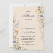 Wildflower Meadow Boho baby shower uitnodiging (Voorkant)