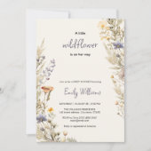 Wildflower Meadow Boho baby shower uitnodiging (Voorkant)