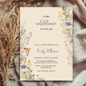 Wildflower Meadow Boho baby shower uitnodiging