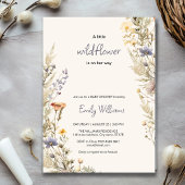 Wildflower Meadow Boho baby shower uitnodiging