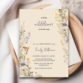 Wildflower Meadow Boho baby shower uitnodiging