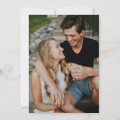 Wildflower Meadow Boho Elegant Script Foto Kaart (Achterkant)