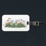 Wildflower meadow botanical garden flowers bagagelabel<br><div class="desc">Natural wildflower meadow with delicate botanical blossoms. A colorful mix of meadow flowers and daisies creates a lively spring nature scene inspired by blooming fields.</div>
