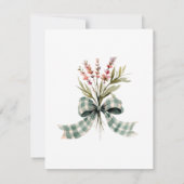 Wildflower Meadow Bow Kleurrijke Naam Persoonlijk Notitiekaartje (Achterkant)